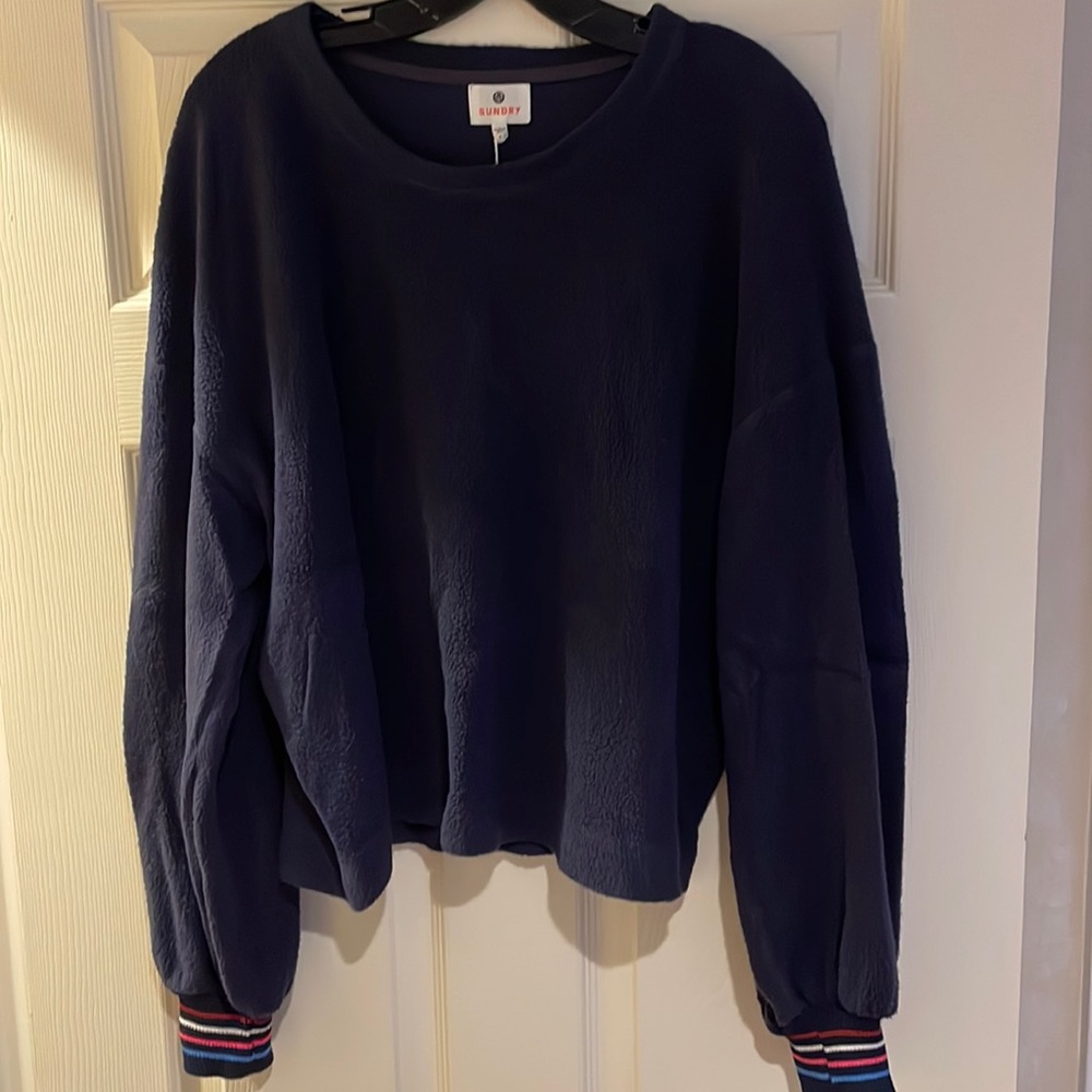 Sundry Navy Sweatshirt in Size 3- Large